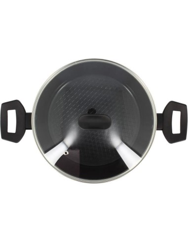 Faitout - MENASTYL - 6020647 - En alumimium forgé - 24 cm - Noir - Tous feux dont induction – MENASTYL (Faitout - Marmite) | STORE PRO SHOP 