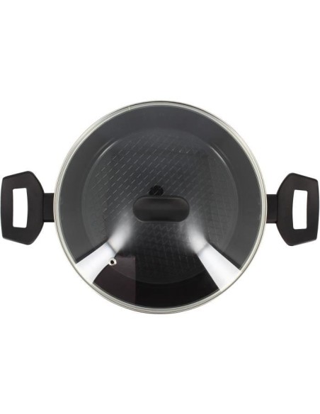 Faitout - MENASTYL - 6020647 - En alumimium forgé - 24 cm - Noir - Tous feux dont induction – MENASTYL (Faitout - Marmite) | STORE PRO SHOP 