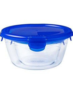 Lot de 3 Lunch Box - PYREX - Cook  Go - Verre - Rond - Couvercle hermétique - 0,7 L