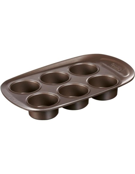 Moule a muffin - PYREX - 1452001 - Rond - Acier carbone - Antiadhésif - 6 cavités – PYREX (Moule A Gateau - Moule De Patisserie) | STORE PRO SHOP 