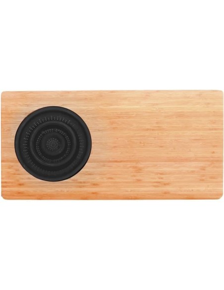 Planche a découper en bambou - JOCCA - Passoire en plastique - 58 x 29 x 1,8 cm - Naturel et noir – JOCCA (Planche A Decouper) | STORE PRO SHOP 