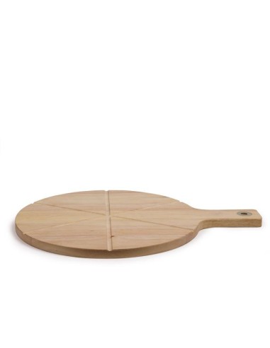 Set a pizza - LIVOO - MES138 - 40 x 30 x 1,5 cm - 1 roulette a pizza - En bois d'hévéa – LIVOO (Planche A Decouper) | STORE PRO SHOP 