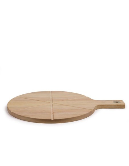 Set a pizza - LIVOO - MES138 - 40 x 30 x 1,5 cm - 1 roulette a pizza - En bois d'hévéa – LIVOO (Planche A Decouper) | STORE PRO SHOP 