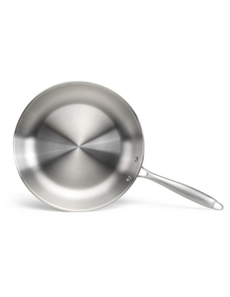 Brigade - Poele en acier inoxydable 28 cm - LIVOO - MEP159 - Acier inoxydable Triply - Tous feux dont induction - Made in Fran – LIVOO (Poele - Sauteuse) | STORE PRO SHOP 