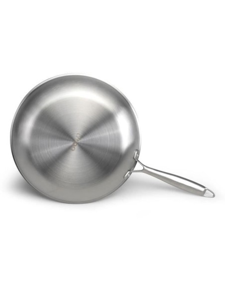 Brigade - Poele en acier inoxydable 28 cm - LIVOO - MEP159 - Acier inoxydable Triply - Tous feux dont induction - Made in Fran – LIVOO (Poele - Sauteuse) | STORE PRO SHOP 