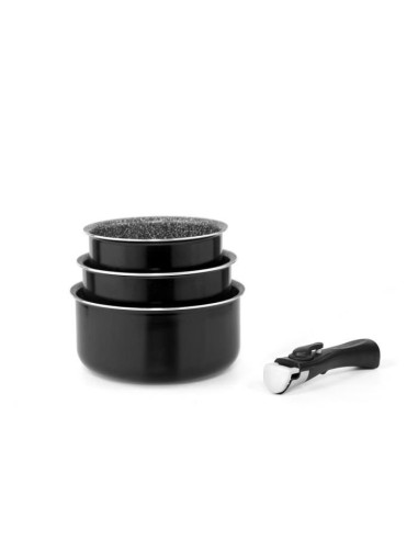 ARTHUR MARTIN Set 3 casseroles 16/18/20cm tous feux dont induction –  (Batterie De Cuisine) | STORE PRO SHOP 