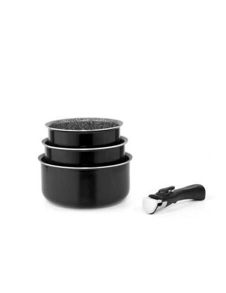 ARTHUR MARTIN Set 3 casseroles 16/18/20cm tous feux dont induction –  (Batterie De Cuisine) | STORE PRO SHOP 
