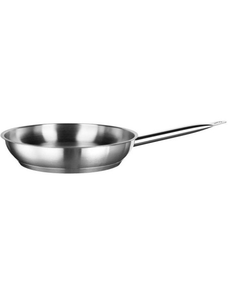 Poele inox - INOXIBAR - 24 cm - acier inoxydable - fond diffuseur - induction – INOXIBAR (Poele - Sauteuse) | STORE PRO SHOP 