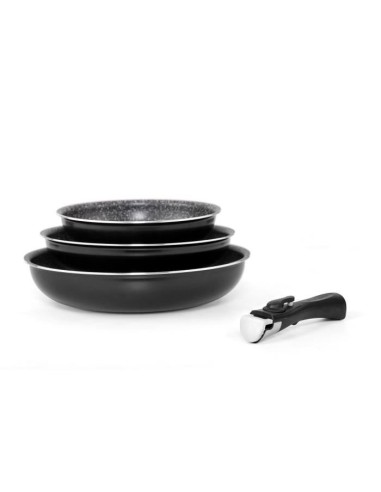 ARTHUR MARTIN Set 3 poeles 20/24/28cm tous feux dont induction – ARTHUR MARTIN (Batterie De Cuisine) | STORE PRO SHOP 