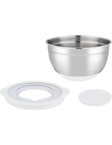 Set de saladiers - ARTHUR MARTIN - AM486 - 16-20-24 cm - Couvercles hermétiques - Acier inoxydable - Fond en silicone anti-dér – ARTHUR MARTIN (Saladier) | STORE PRO SHOP 