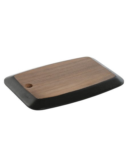 Planche à découper Home ESPRIT Noir Naturel Acacia Ardoise 30 x 20 x 1,8 cm