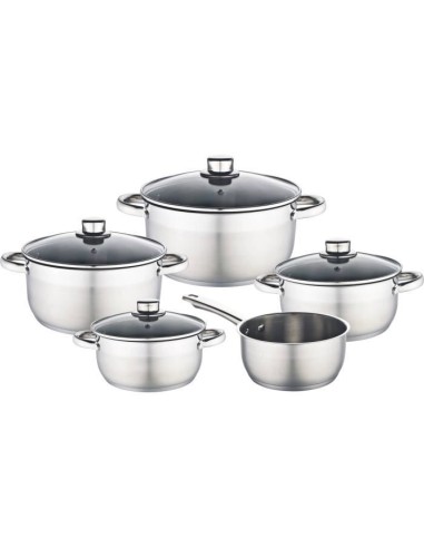 BAUMALU 341979 Batterie 9 pieces inox – BAUMALU (Batterie De Cuisine) | STORE PRO SHOP 