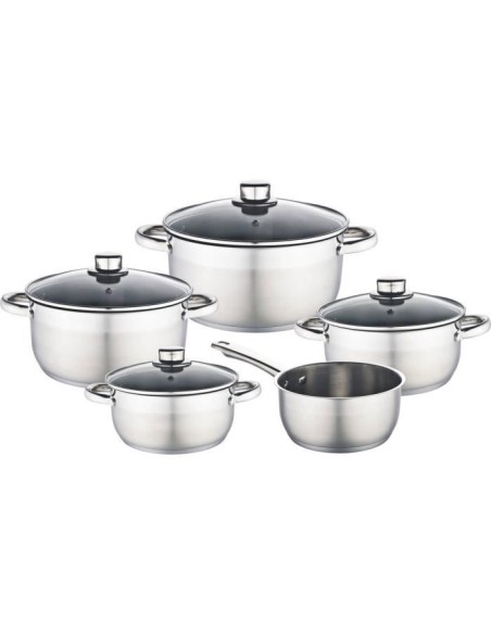 BAUMALU 341979 Batterie 9 pieces inox – BAUMALU (Batterie De Cuisine) | STORE PRO SHOP 