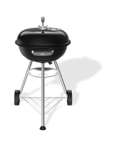 Barbecue a charbon - Weber - Compact Kettle - Ø47 cm - Acier émaillé - Clapet d'aération - 6 couverts - Noir – WEBER (Barbecue) | STORE PRO SHOP 