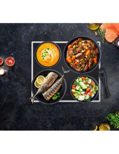 ARTHUR MARTIN Batterie de cuisine amovible 15 pieces 16-20-22-24-26 cm noir - Tous feux dont induction – ARTHUR MARTIN (Batterie De Cuisine) | STORE PRO SHOP 