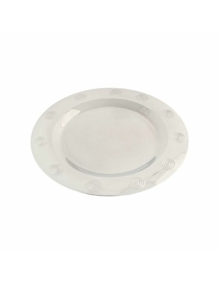 Dessous d'Assiette DKD Home Decor Acier inoxydable Plastique Argenté 30 x 30 x 0,5 cm
