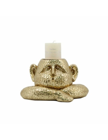 Bougeoir DKD Home Decor Résine Doré 21 x 15 x 12 cm