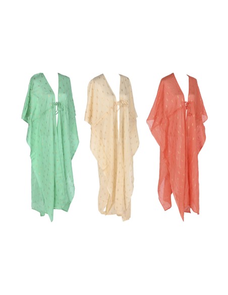 Paréo Home ESPRIT Vert Beige Corail (3 Unités)