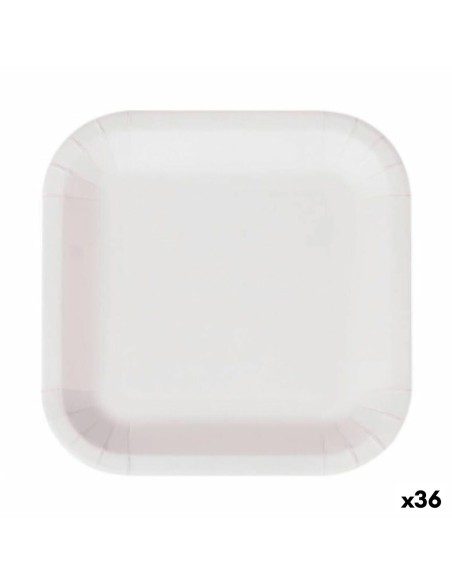 Service de vaisselle Algon Produits à usage unique Blanc Carton 26 cm (36 Unités)