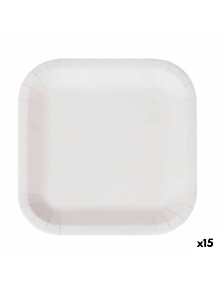 Service de vaisselle Algon Produits à usage unique Blanc Carton 26 cm (15 Unités)