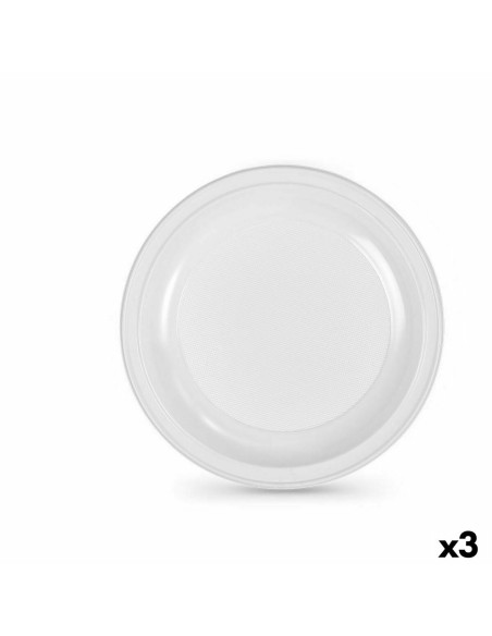 Lot d'assiettes réutilisables Algon Blanc Plastique 28 x 28 x 1,5 cm (36 Unités)