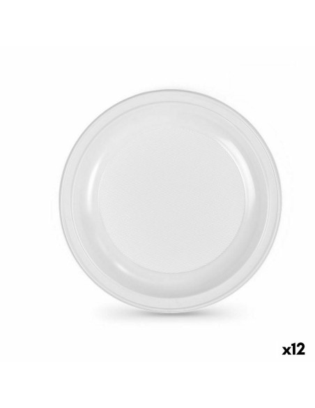 Lot d'assiettes réutilisables Algon Blanc Plastique 28 x 28 x 2 cm (24 Unités)