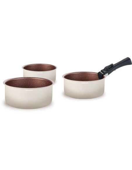 Batterie de cuisine - Tous feux dont induction - ARTHUR MARTIN - AM2655 - Set de 3 casseroles -16-18-20 cm  1 poignée amovible – ARTHUR MARTIN (Batterie De Cuisine) | STORE PRO SHOP 