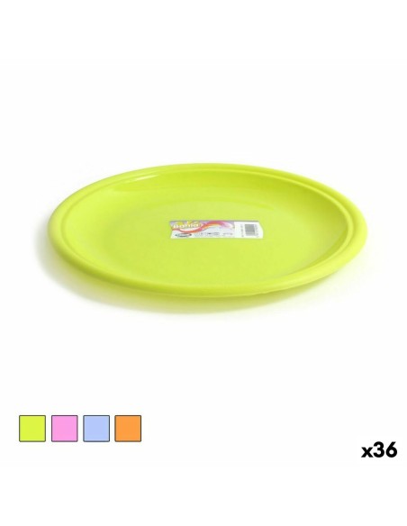 Assiette plate Dem Bahia Plastique Ø 25 x 25 x 2 cm (36 Unités)