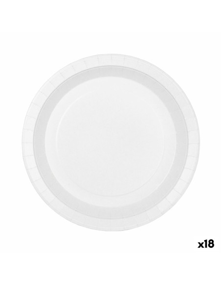 Service de vaisselle Algon Produits à usage unique Carton Blanc 20 Pièces 17 cm (18 Unités)