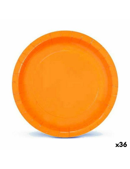 Service de vaisselle Algon Produits à usage unique 20 cm Carton Jaune 10 Pièces (36 Unités)