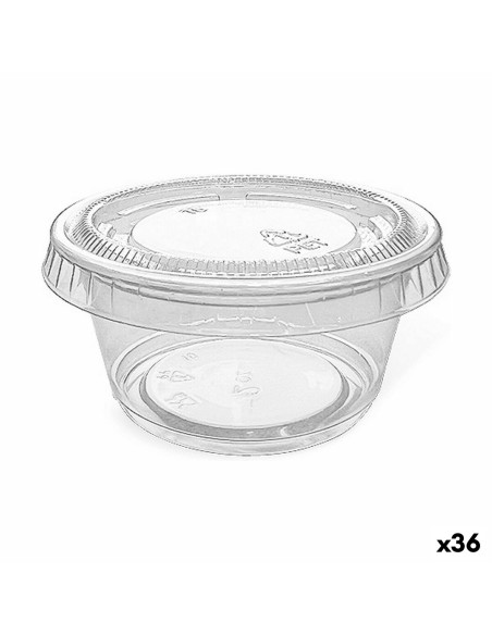 Lot de bols réutilisables Algon Sauces 10 Pièces Plastique 60 ml (36 Unités)
