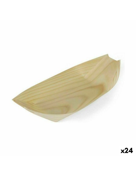 Set de Bols Algon Produits à usage unique Bois 4 Pièces 23 cm (24 Unités)