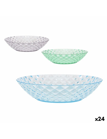Assiette creuse La Mediterránea Plastique 20 x 20 x 4,5 cm (24 Unités)