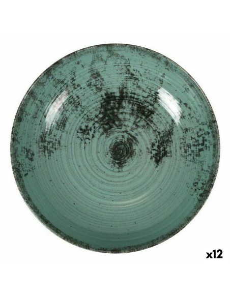 Assiette creuse La Mediterránea Aspe Turquoise Ø 22,7 x 5 cm (12 Unités)