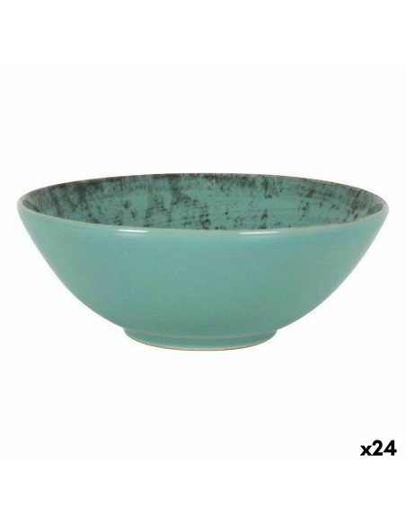 Bol La Mediterránea Aspe Turquoise Ø 16,3 x 6,1 cm (24 Unités)