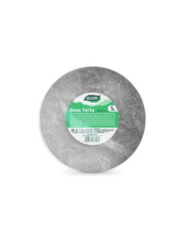 Base de gâteau Algon Argenté 20 x 20 x 1 cm Rond (24 Unités)