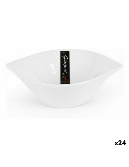 Bol pour Apéritifs Pica-pica gourmet Blanc 15 x 11,5 x 4,2 cm (24 Unités)