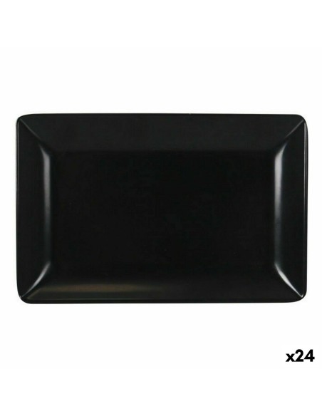 Plateau apéritif La Mediterránea Mélamine Anthracite 20 x 13 x 2 cm (24 Unités)