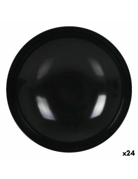 Assiette creuse La Mediterránea Mélamine Anthracite 21 x 5,3 cm (24 Unités)