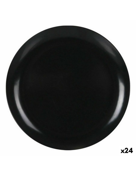 Assiette à dessert La Mediterránea Mélamine Anthracite 20 cm (24 Unités)