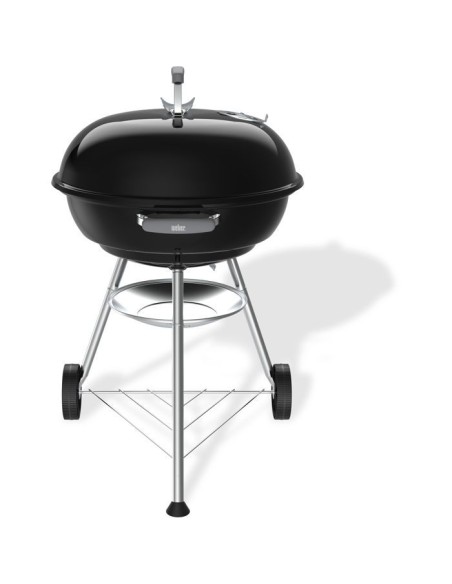 Barbecue a charbon - Weber - Compact Kettle - Ø57 cm - Acier émaillé - Clapet d'aération - 9 couverts  - Noir – WEBER (Barbecue) | STORE PRO SHOP 