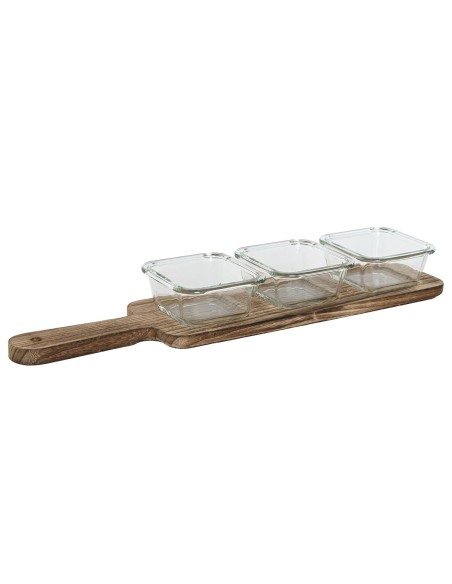 Plateau apéritif Home ESPRIT Naturel 140 ml 43 x 10 x 5,5 cm