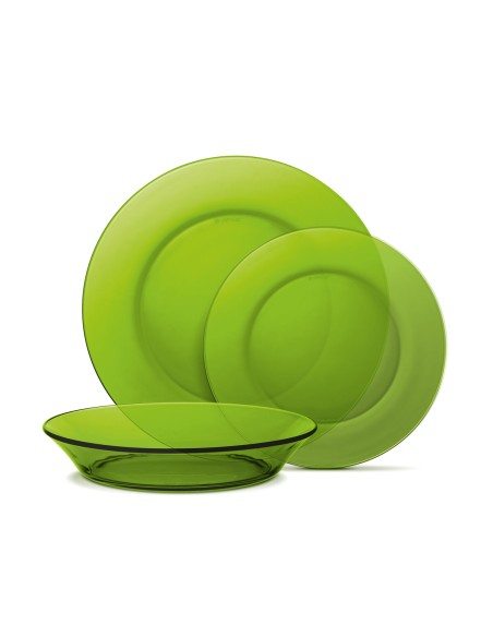Service de Vaisselle Duralex Lys 12 Pièces Vert
