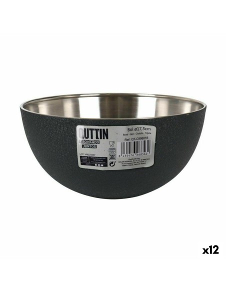 Bol Quttin Crocodile Acier 17,2 x 8 cm (12 Unités)