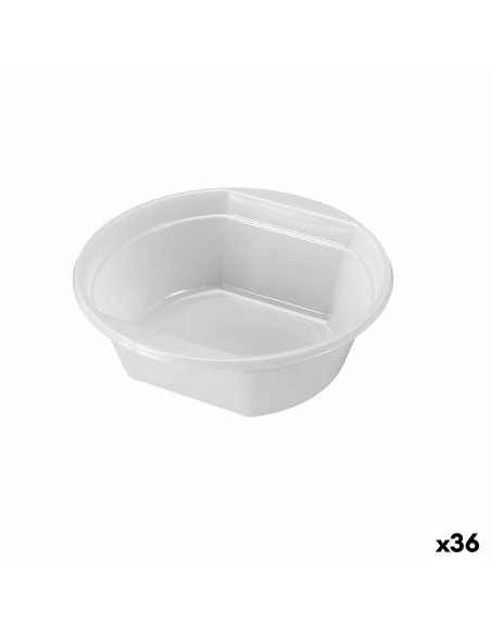 Lot de bols réutilisables Algon 500 ml Blanc Plastique 6 Pièces (36 Unités)