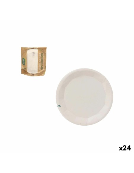Service de vaisselle Algon Blanc 10 Pièces (24 Unités)