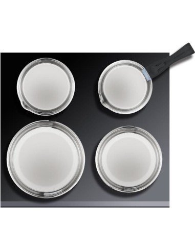 ARTHUR MARTIN AM5538 - Batterie de cuisine 8 pieces Inox : 3 poeles, 3 casseroles, 2 poignées - Tous feux dont induction – ARTHUR MARTIN (Batterie De Cuisine) | STORE PRO SHOP 