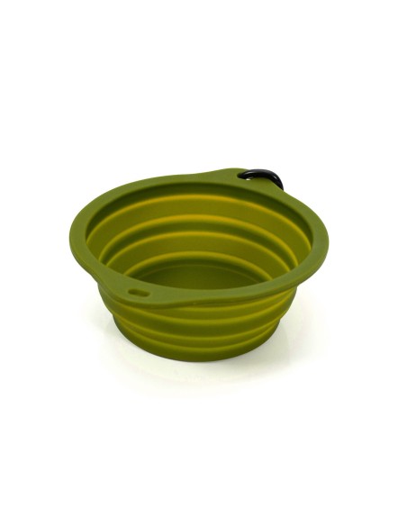 Gamelle Pliable pour Animaux Domestiques Gloria Vert Silicone Aluminium 550 ml