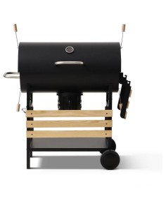 Barbecue a charbon - COOKING BOX - MIKE EVOLUTION - 142 X 57 X 112 cm - Noir