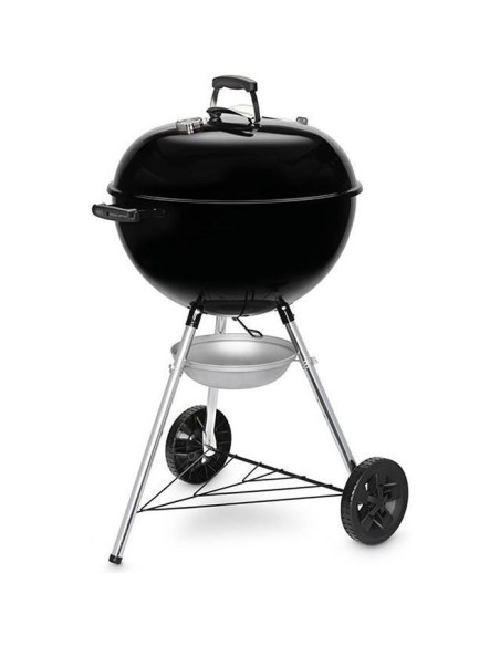 Barbecue a charbon - WEBER - Original Kettle E-5710 - Grille en acier chromé - Thermometre intégré
